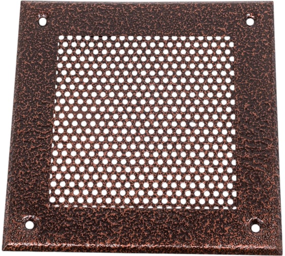 Изображение товара Решетка вентиляционная ООО Вентмаркет 150х150 мм, металлическая на саморезах, кружок, антик бронза VRK00150S3