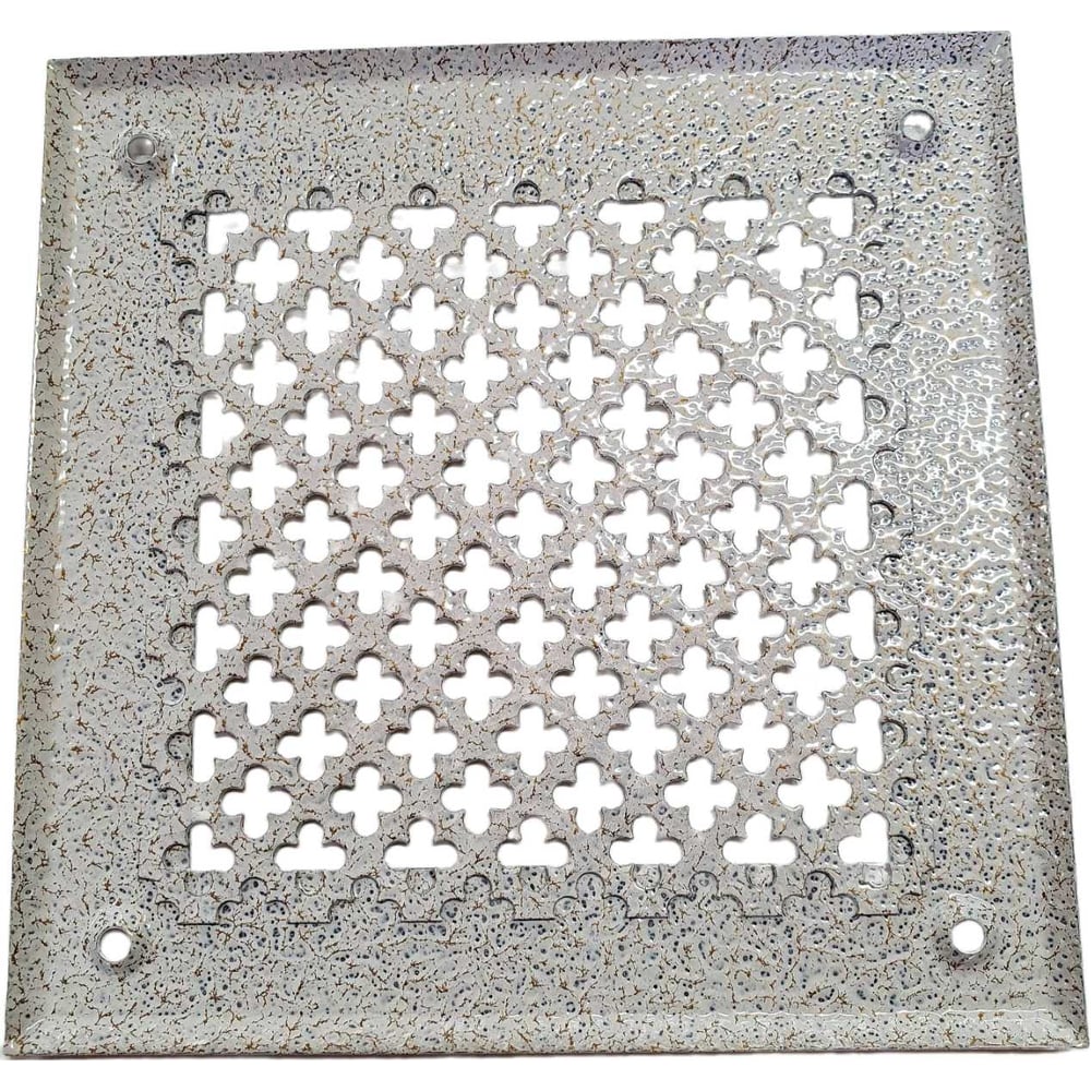 Изображение товара Решетка вентиляционная 200x200 мм металлическая белая Вентмаркет