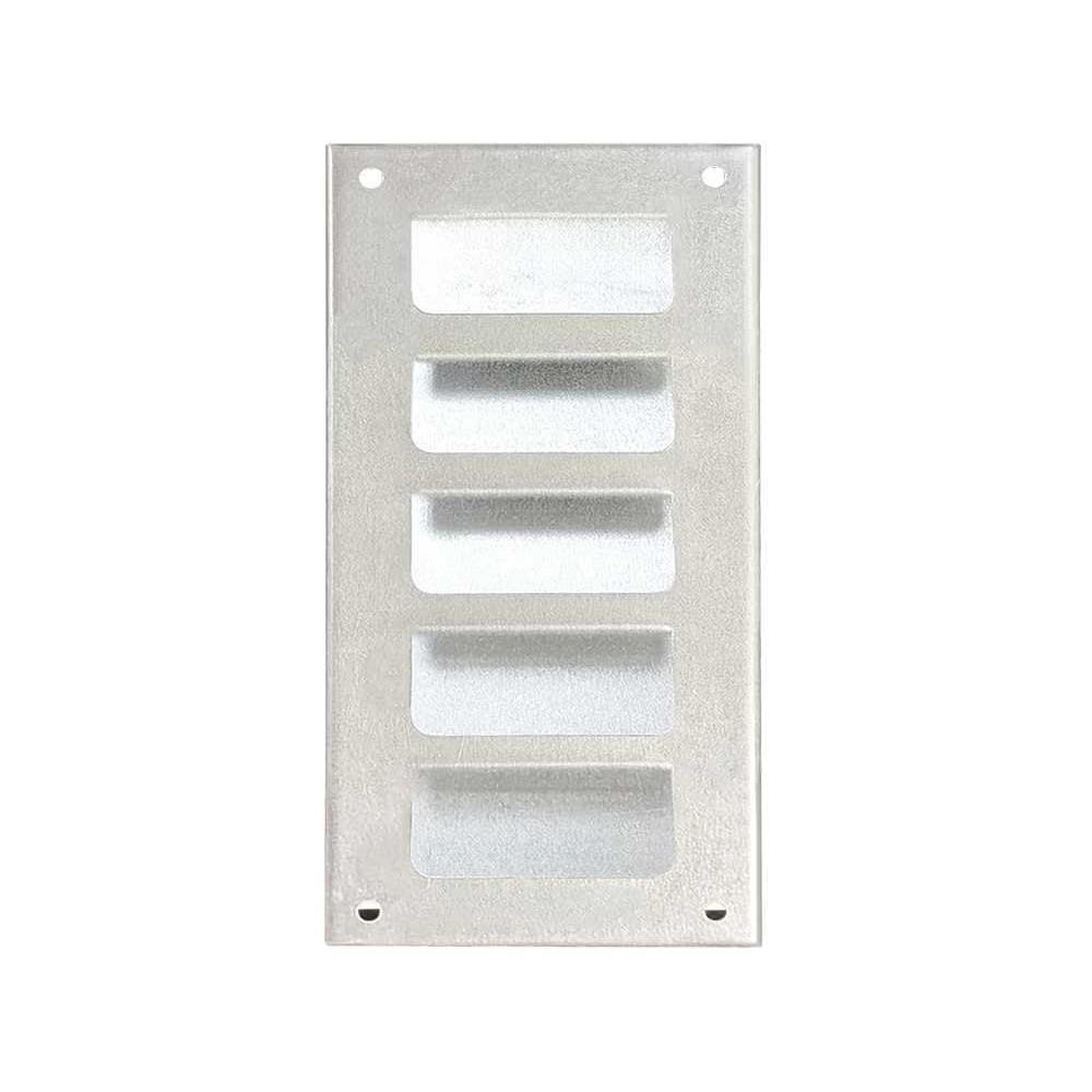 Изображение товара Вентиляционная решетка 100x200 мм наружная из оцинкованной стали с жалюзями