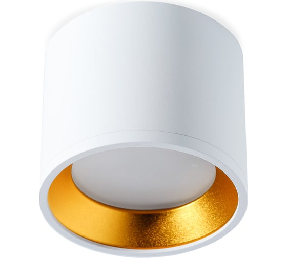 Изображение товара Светильник Smartbuy TS2005 96x80 мм накладной под лампу GX53, белый-золото SBL-TS2005-GX53-wg