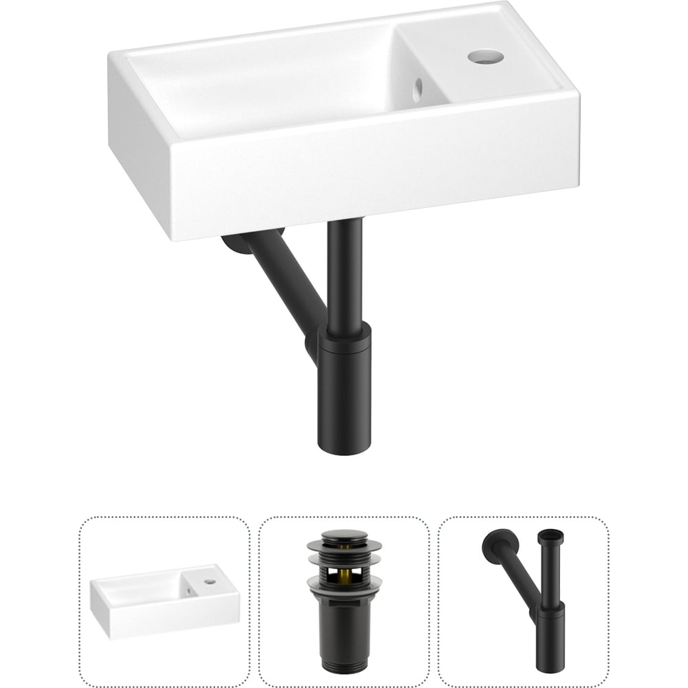 Изображение товара Маленькая раковина для ванной комнаты WC Area 3 в 1 санфаянс современный стиль