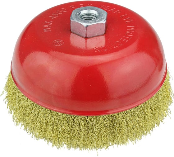 Изображение товара Корщетка чашка 150 мм, М14, мягкая латунированная проволока 0.3 мм Diamond Industrial DIDSHS15014