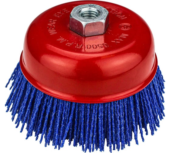 Изображение товара Корщетка чашка 125 мм, М14, нейлон абразивный 1.4 мм Diamond Industrial DIDSHN12514