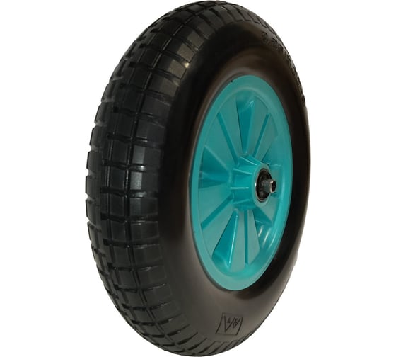 Изображение товара Полиуретановое колесо ООО РВ Пласт 3,25/3.00-8, ступица 12 мм 0259