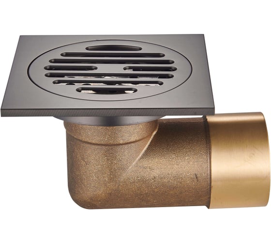 Изображение товара Трап для душа RAGLO 10x10 см, графит R605.10.09