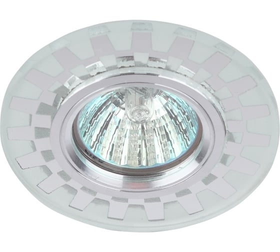 Изображение товара Декоративный светильник cо светодиодной подсветкой ЭРА, DK LD47 SL /1 MR16, зеркальный 50/1800 Б0048941