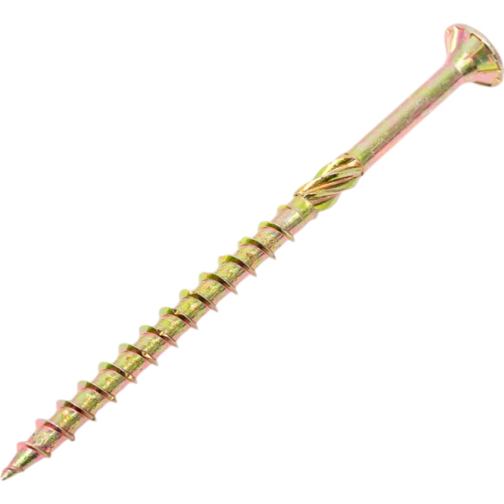 Изображение товара Саморез конструкционный ЖЕСТЬ потай Torx 5x80 желтый цинк 200 шт.