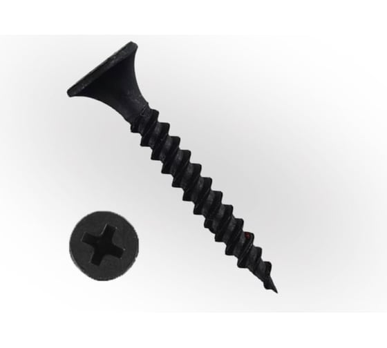 Изображение товара Саморез по металлу ЖЕСТЬ ГМ, черный, 3,5x51, 500 шт., контейнер УТ-00004018