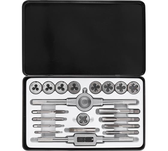 Изображение товара Набор метчиков и плашек Rockforce метрический 20 предметов RF-M020-1(10456)