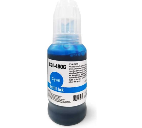 Изображение товара Чернила Solution Print SP GI-490C (0664C001) для Canon, голубой, 100 мл 334199