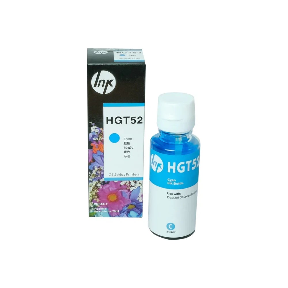 Изображение товара Чернила Solution Print SP GT52 (M0H54AE) голубые, 100 мл для HP