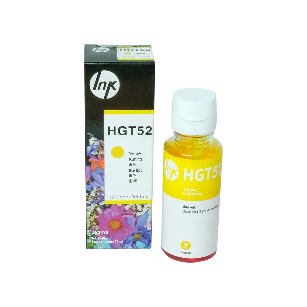 Изображение товара Чернила Solution Print SP GT52 для HP 100 мл желтые