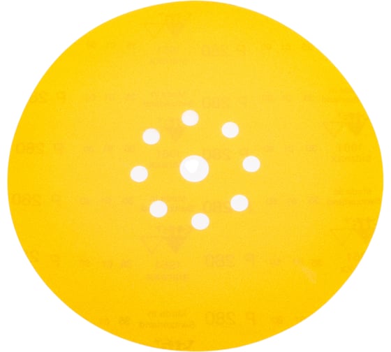 Изображение товара Шлифовальный круг на липучке Giraffe GOLD 225 мм, 9 отверстий, Р280 ABRAFORM AF-GG-280