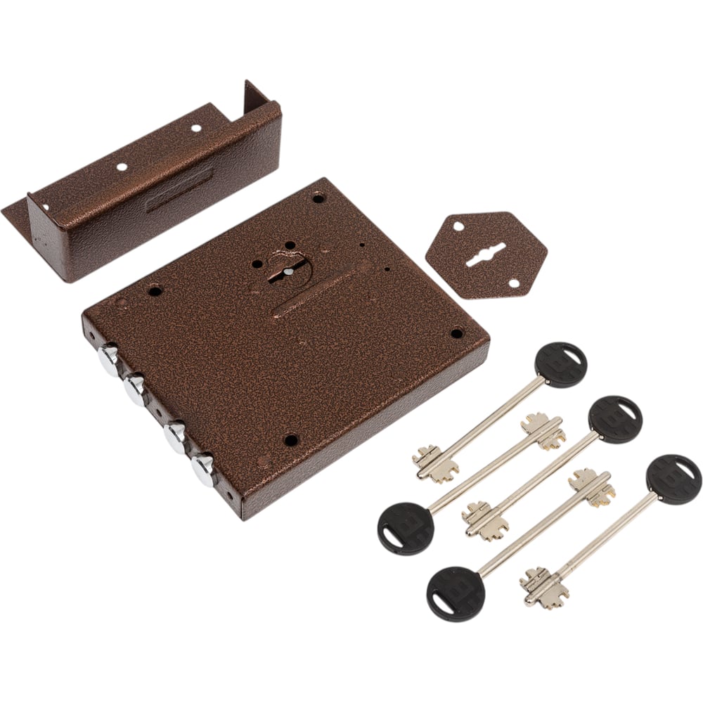 Изображение товара Накладной замок BORDER 85500-ЗН4-8М/75.НШ1 20710 для бытовых дверей