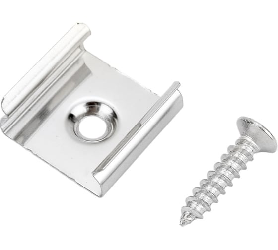 Изображение товара Скоба крепления с шурупом для профиля General Lighting Systems GAL-6-155-С-IP20 10шт. в уп. 523101