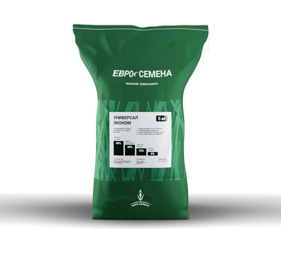 Изображение товара Газонная травосмесь ABSOLUTE GREEN Евро-Семена Универсал Эконом 5 кг 00000000712