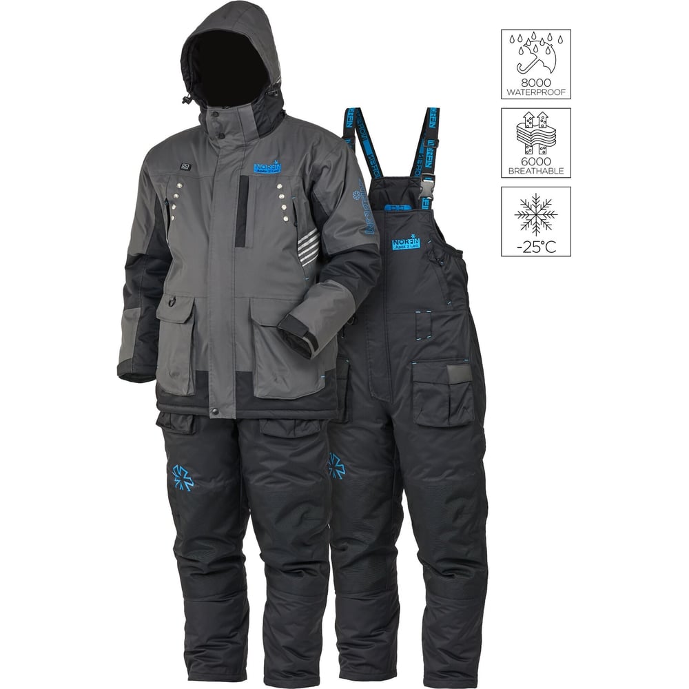 Изображение товара Зимний мужской костюм NORFIN APEX 2 LED 02 48 M мембранная защита утеплитель