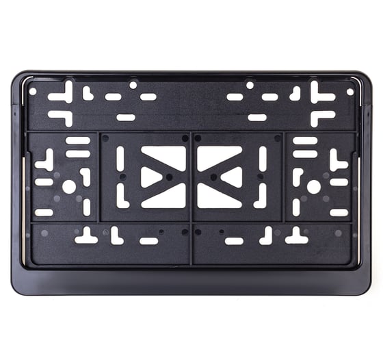 Изображение товара Пластмассовая рамка для номера SKYWAY 290х170 ГОСТ с защелкой, черная, без надписи, 1 шт. S04102008