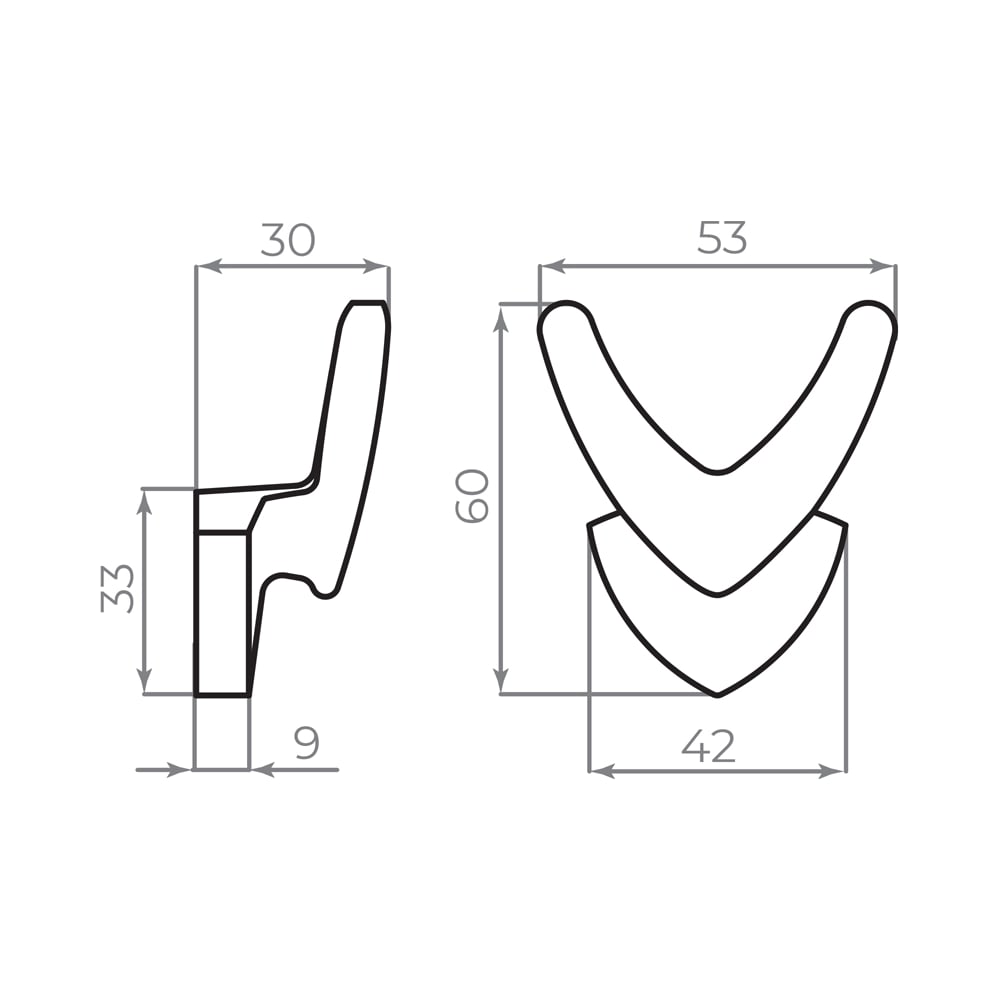 Изображение товара Настенный крючок AJAX MB-LM/K-003 SG матовое золото, прочный металл, до 10 кг