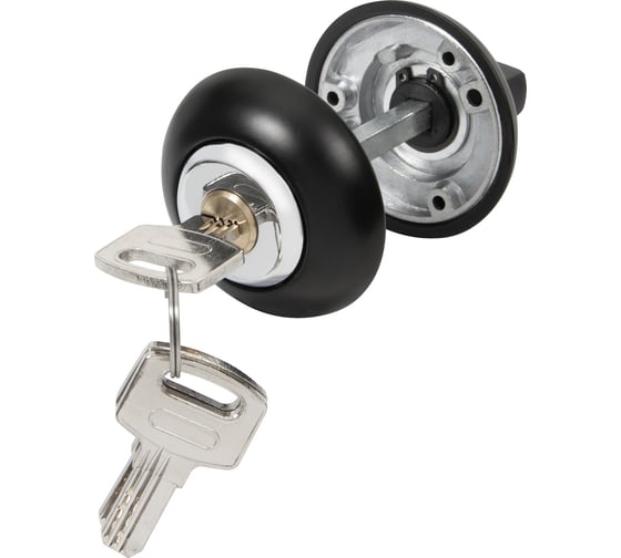 Изображение товара Ручка поворотная с фиксацией ключом AJAX BK6.FIX.JR BL-24 черный 49819