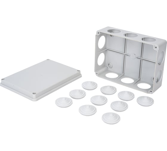 Изображение товара Распределительная коробка GREENEL наружного монтажа 190х140х70мм IP55 GE41244