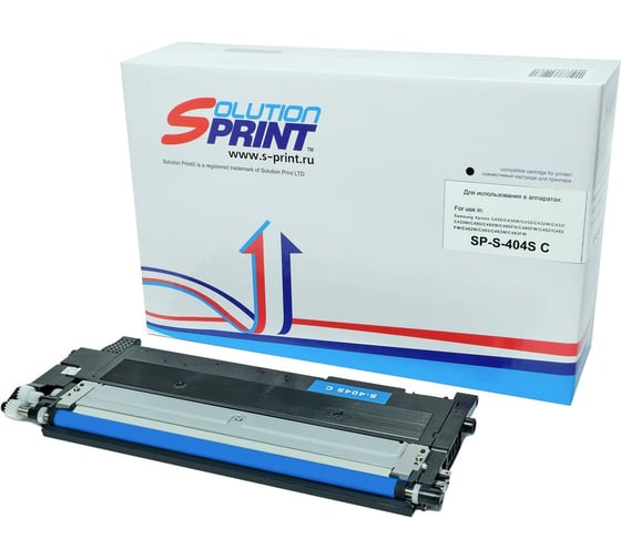 Изображение товара Картридж Solution Print SP 404S C (CLT-C404S) для Samsung, голубой 246475