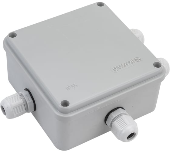 Изображение товара Приборная коробка GREENEL наружного монтажа 100х100х50мм с PG9 IP55 GE41330