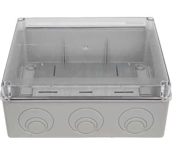 Изображение товара Приборная коробка GREENEL наружного монтажа 240х195х97мм с монтажной платой IP55 GE41346