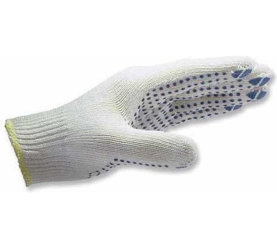 Изображение товара Перчатки вязанные Х/Б с точечным ПВХ покрытием MTE 5 нитей, "Экстра" 899404170