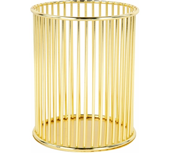 Изображение товара Органайзер стаканчик для косметики и мелочей ОФИСМАГ MONTE VITA, металлический, 100x80 мм, золото, 272484