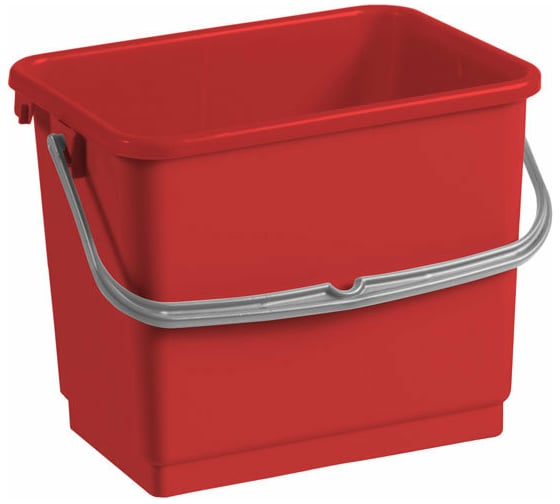 Изображение товара Полипропиленовое ведро с перекидной ручкой TTS красное, 4 л 00003361