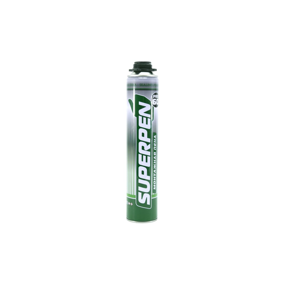 Изображение товара Пена монтажная Superpen PRO 60 750 мл всесезонная с высокой звукоизоляцией