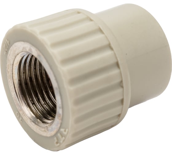 Изображение товара Муфта RTP PN25 комбинированная, внутренняя резьба, D20х1/2", серая 10933