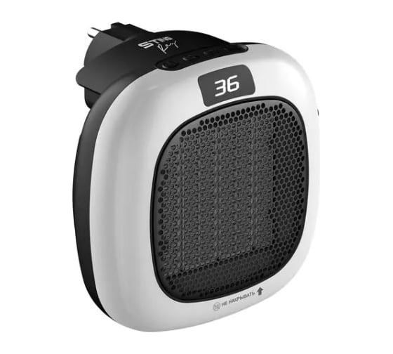 Изображение товара Тепловентилятор STINGRAY ST-FH1071B черный/белый, керамический 41683