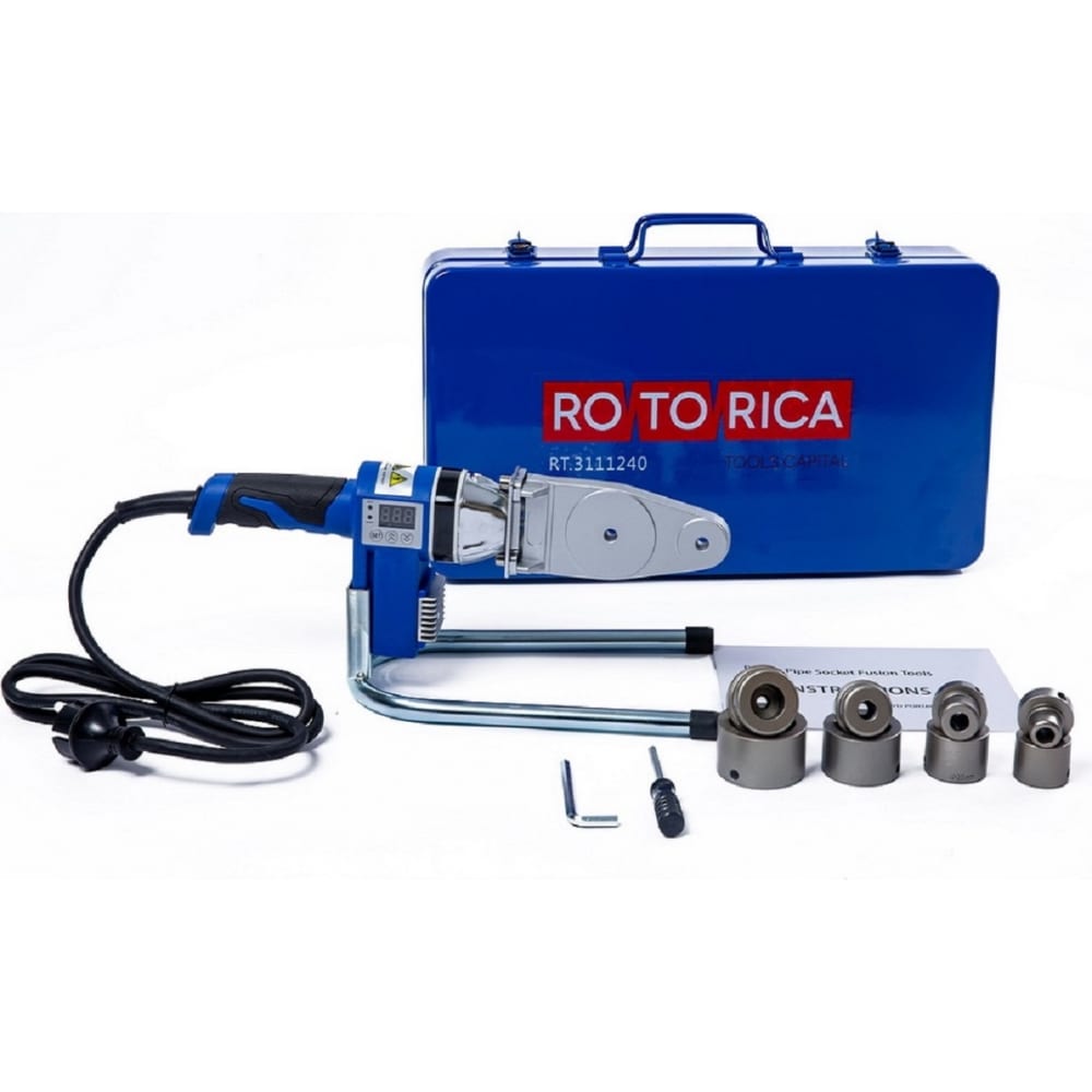 Раструбный сварочный аппарат Rotorica аппарат для сварки пвх труб ресанта аспт 1000а 220 в 1000 вт тефлоновое покрытие