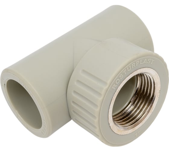 Изображение товара Тройник RTP PN25 комбинированный, внутренняя резьба D32х1 мм, серая 10989