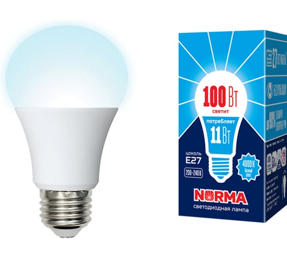 Изображение товара Светодиодная лампа Volpe LED-A60-11W/NW/E27/FR/NR Набор из 10штук 2 UL-00012550