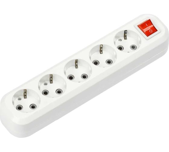 Изображение товара Пятиместная с выключателем и заземлением IN HOME Колодка УЗВ-5-GRAND 5250 4690612043098