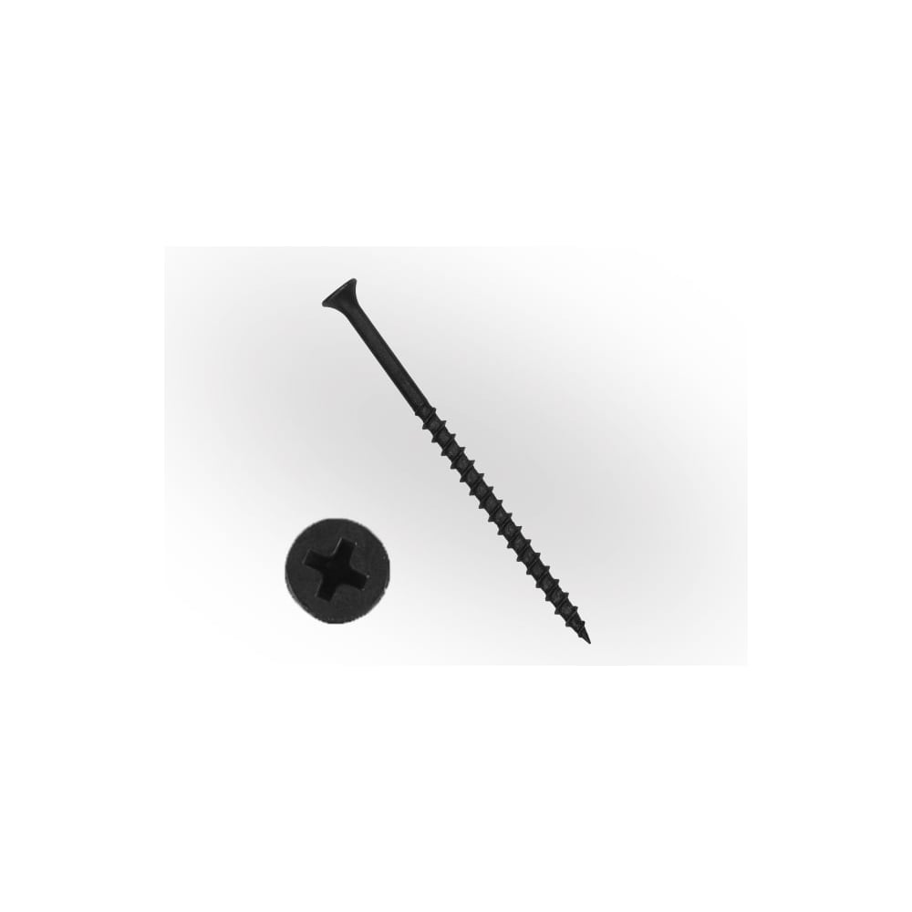 Изображение товара Саморез по дереву ЖЕСТЬ ГД черный 4,8x152 мм, 60 шт