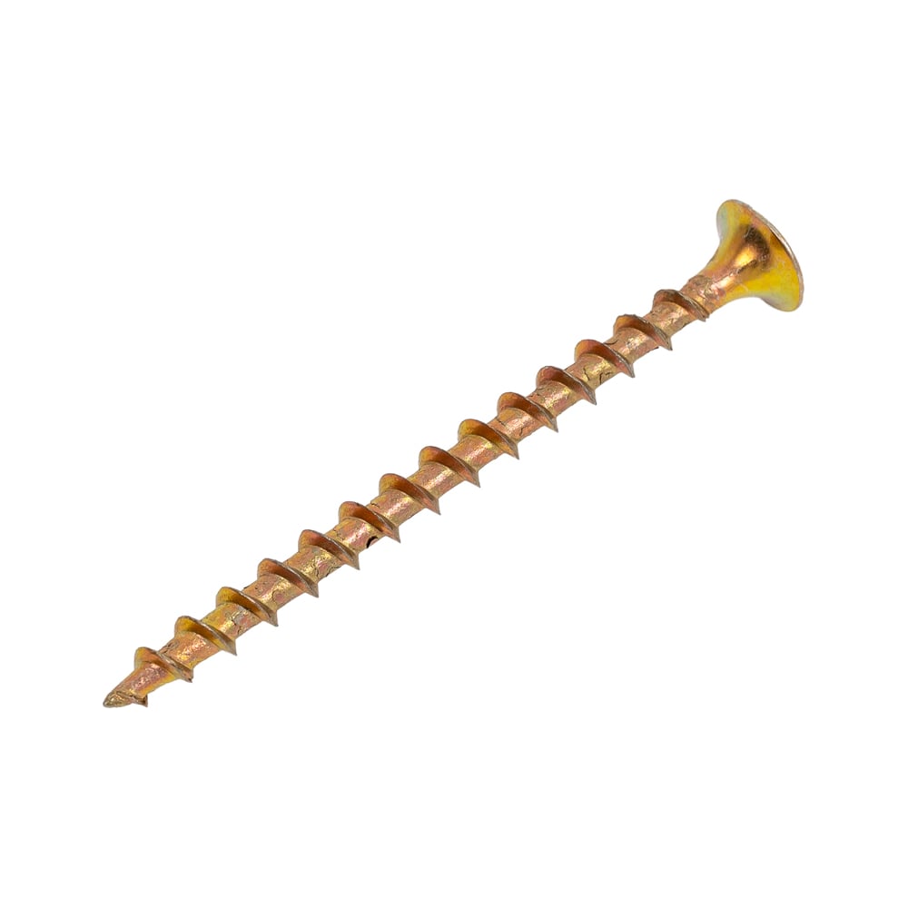 Изображение товара Саморез по дереву ЖЕСТЬ желтый цинк 3, 5x51 - надежный крепеж для стройки и ремонта
