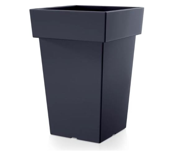 Изображение товара Кашпо Prosperplast DLOFQ200 S433 квадрат высокий Lofly Square Low d193 мм, L193 мм, h29 см, 7 л антрацит без поддона 071834