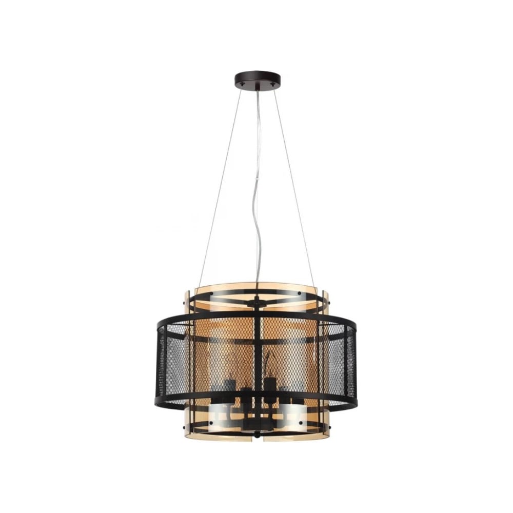 Изображение товара Люстра подвесная Lumion Zarina 8007/6 стиль лофт черный с золотом 6 ламп