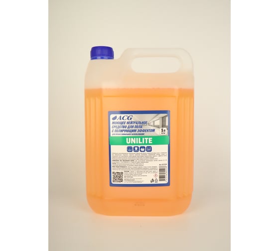 Изображение товара Средство моющее нейтральное для пола ACG UNILITE с полирующим эффектом 5 л (1шт.) 1027838