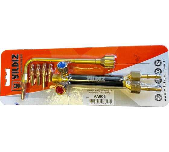 Изображение товара Горелка сварочная пропановая YILDIZ нак.0,1,2,3,5 (комплект) GAZ (Турция) VA606