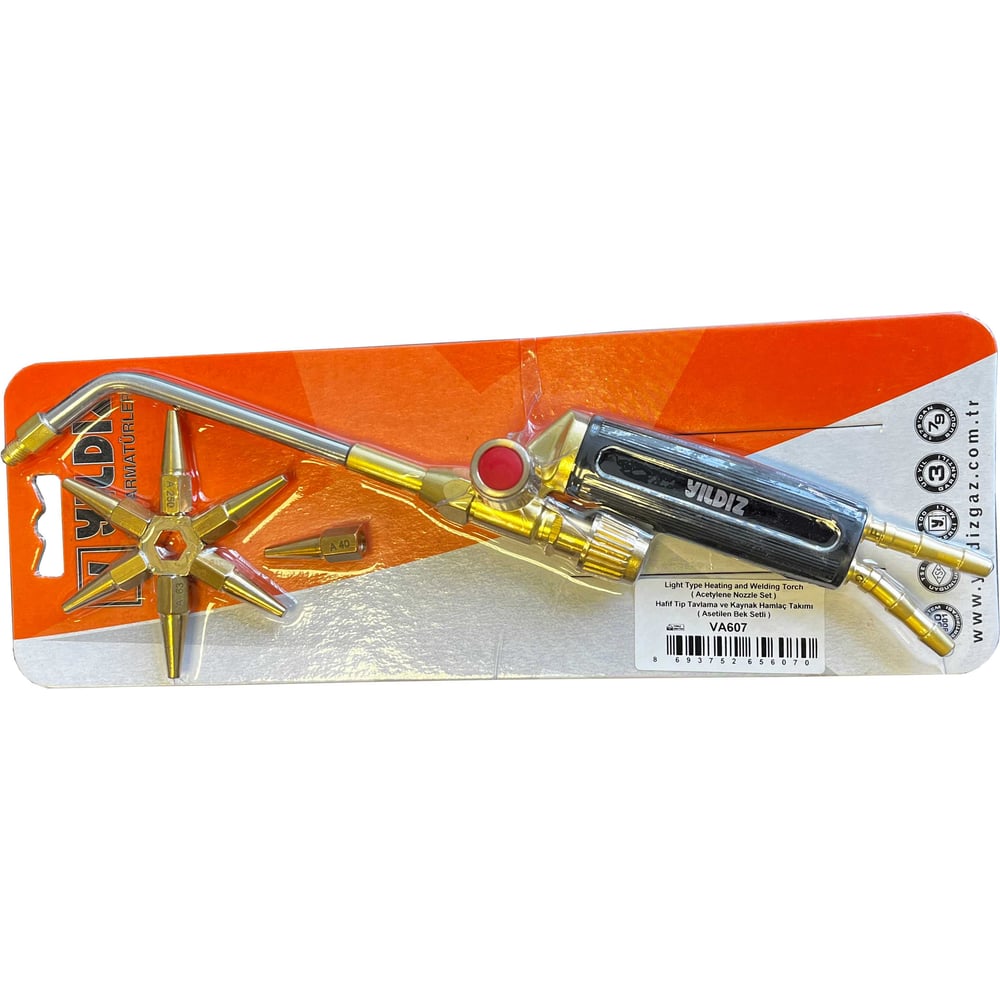 Изображение товара Профессиональная ацетиленовая горелка YILDIZ VA607 для сварки и резки