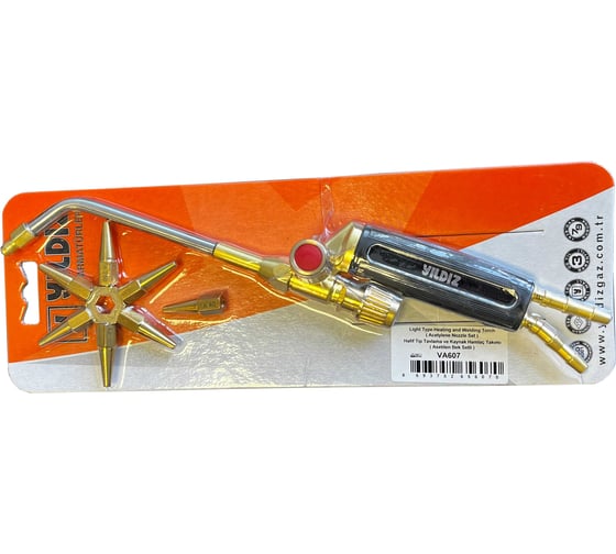 Изображение товара Горелка ацетиленовая YILDIZ (нак.0,1,2, 3,4,5,6) GAZ (Турция) VA607