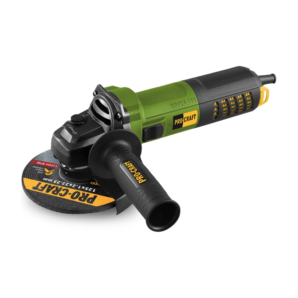 Изображение товара Углошлифовальная машина бесщеточная PROCRAFT 850Вт 125мм PW1550
