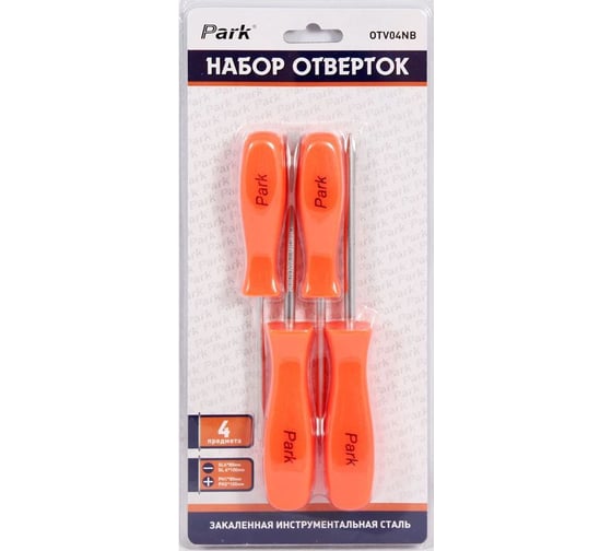 Изображение товара Набор отверток Park 4 предмета OTV04NB 356204