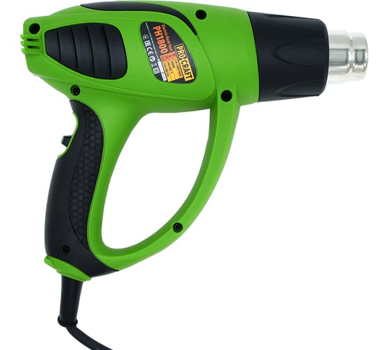 Изображение товара Фен промышленый PROCRAFT 1800 Вт, 400-600С, 250/500 л/мин PH1800