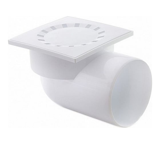 Изображение товара Горизонтальный трап RTP белый D 110 мм, 150х150 36580